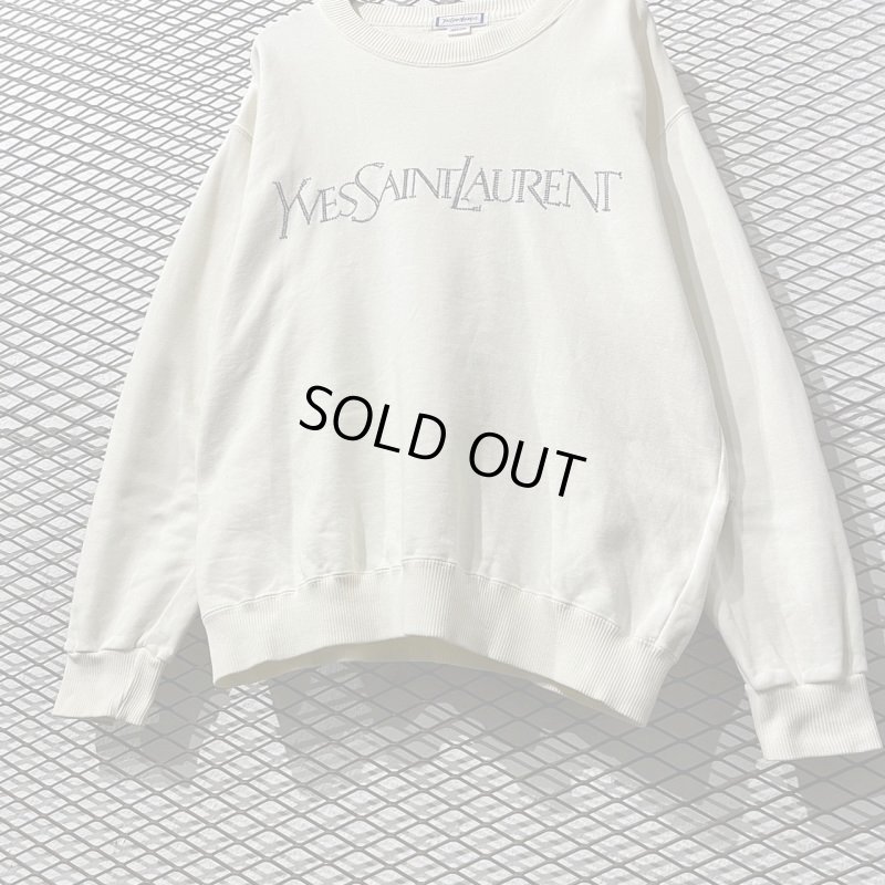 画像3: Yves Saint Laurent - 90's Logo Embroidery Sweat