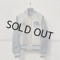 HYSTERIC GLAMOUR - 90's Leather Switching Emblem Stadium Jumper