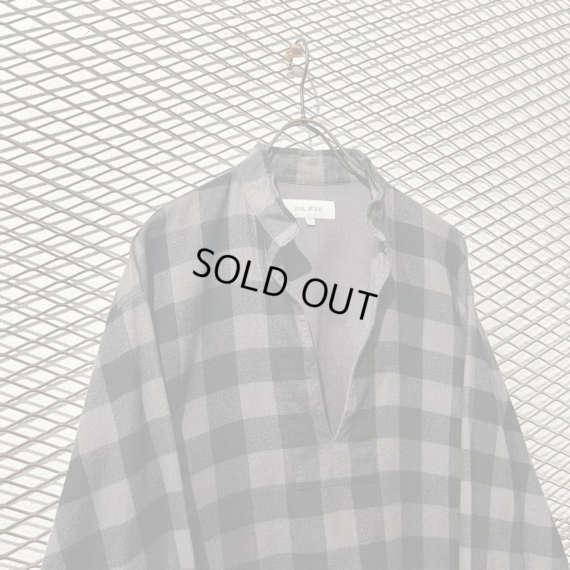 画像2: VAINL ARCHIVE - Block Check Skipper Shirt