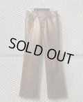 TORNADO MART - Cow Leather Flared Pants