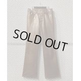 TORNADO MART - Cow Leather Flared Pants