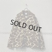 Sasquatchfabrix - Giraffe Open Collar Shirt Jacket
