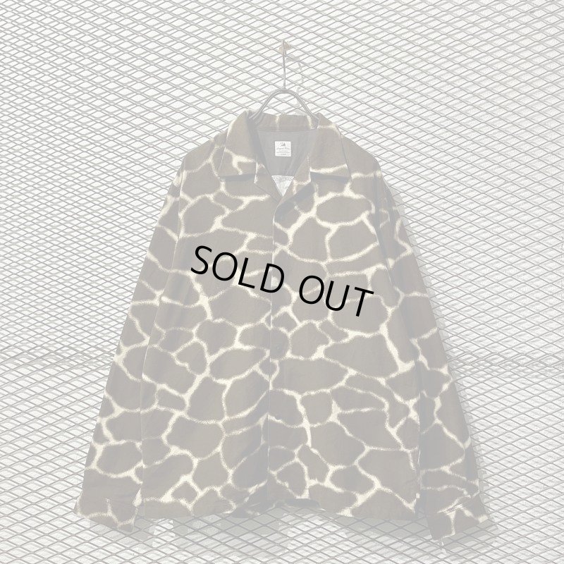 画像1: Sasquatchfabrix - Giraffe Open Collar Shirt Jacket