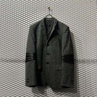 JOHN LAWRENCE SULLIVAN - Leather Switching 3B Tailored Jacket