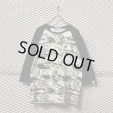 A BATHING APE - Camouflage x Botanical Switching Raglan Tee