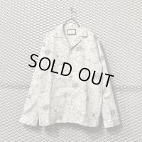 MIHARA YASUHIRO - Drawing Flower Open Collar Shirt