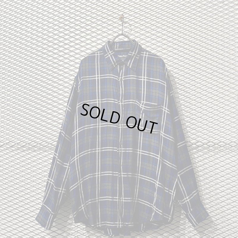 画像1: NAUTICA - Check Rayon Shirt