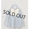 STOCKERPOINT - 90's Lace-up Switching Denim Skipper Shirt