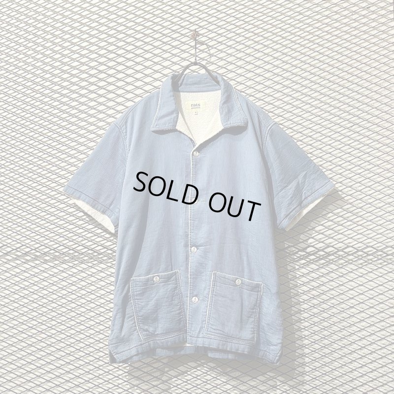 画像1: RATS - Corduroy Open Collar Shirt