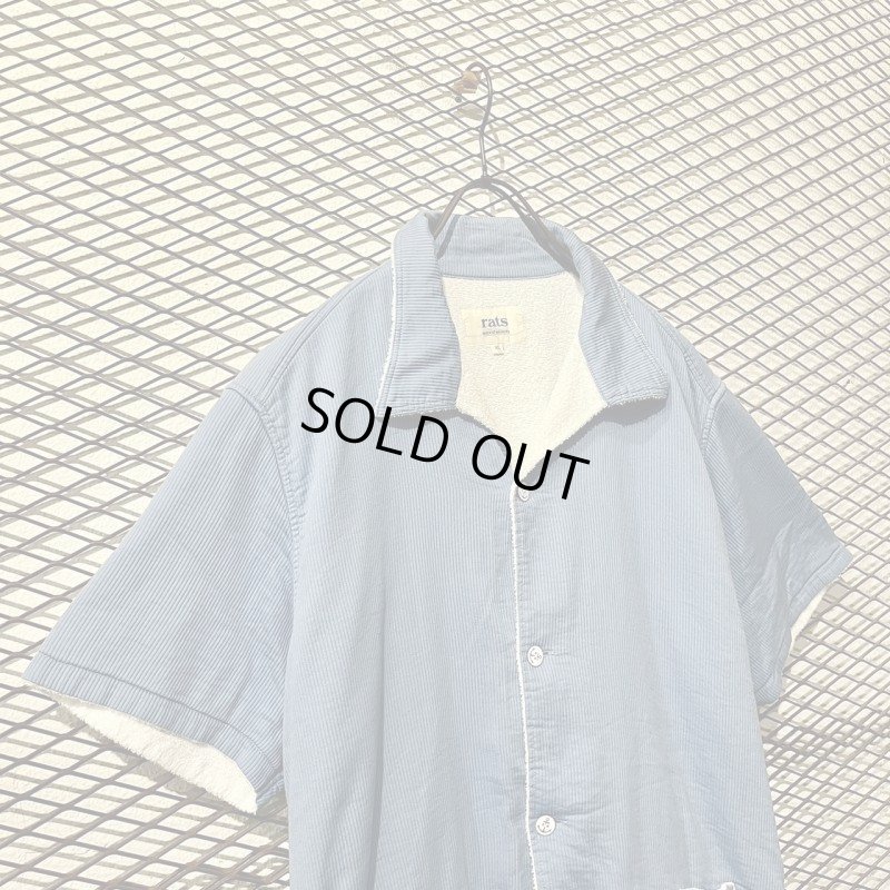 画像2: RATS - Corduroy Open Collar Shirt