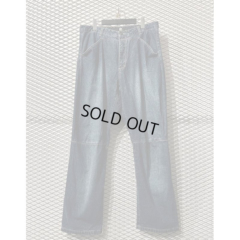 画像1: MARITHE + FRANCOIS GIRBAUD - 90's 3D Cut Wide Denim Pants