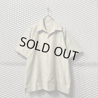 JULIO - Embroidery Open Collar Linen Shirt