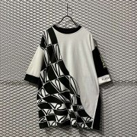 VERSACE - "V2" Geometric Tee