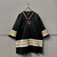STUSSY - 80's Rasta Football Shirt
