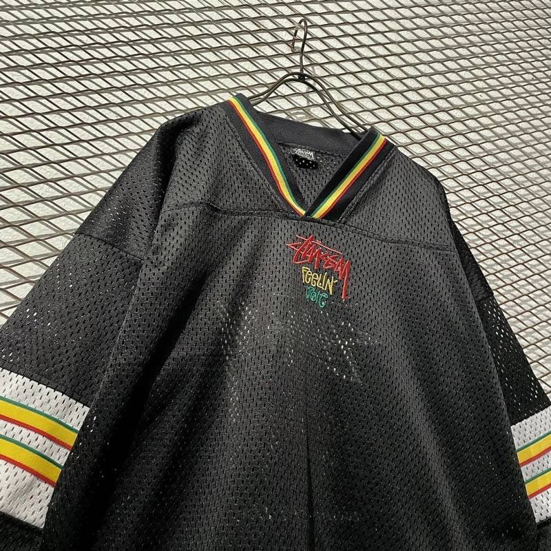 画像2: STUSSY - 80's Rasta Football Shirt