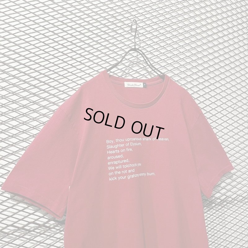 画像2: UNDER COVER - Message Tee (Red)