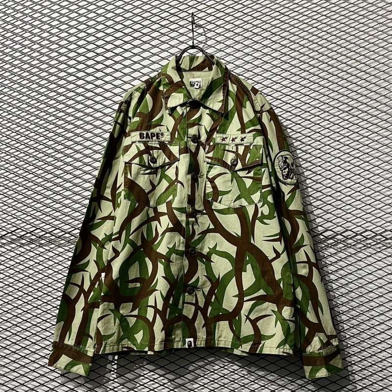 画像1: BAPE - Tribal Camouflage Shirt