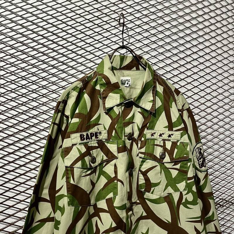 画像2: BAPE - Tribal Camouflage Shirt