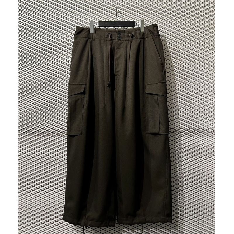 画像1: yotsuba - Jersey Cargo Pants (Brown)