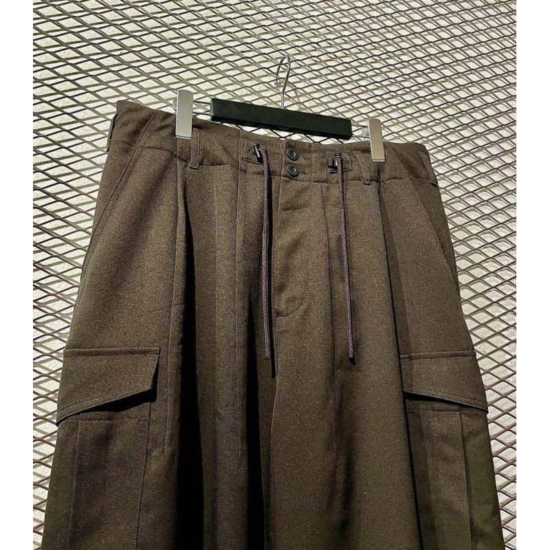 画像2: yotsuba - Jersey Cargo Pants (Brown)