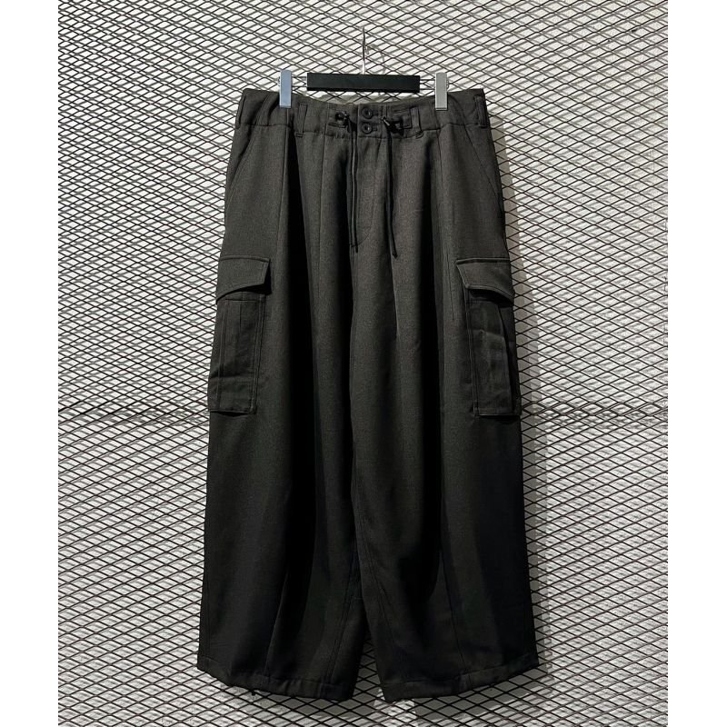 画像1: yotsuba - Jersey Cargo Pants (Charcoal)