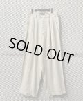 Y's - 2-Tack Linen Wide Slacks