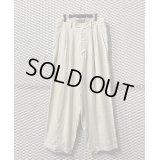 Y's - 2-Tack Linen Wide Slacks