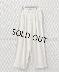 Y's - 2-Tack Linen Wide Slacks