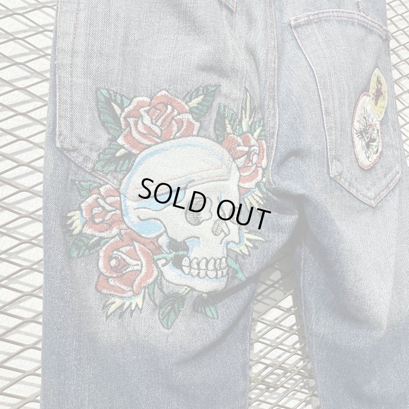 画像2: Ed Hardy - Wappen ＆ Embroidery Denim Pants