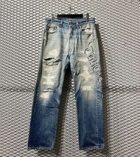 Levi's - 00's "501" Hard Repair Denim Pants