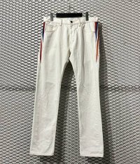 FACETASM - Rib Switching Denim Pants (White)