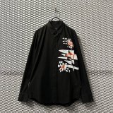 Y's - Art Print Cotton Shirt (Black)