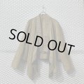 Used - Fake Leather Grommet Draped Jacket