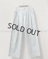 NEON SIGN - 1-Tuck Wide Denim Pants