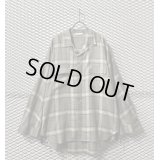 THEE - Check Open Collar Rayon Shirt