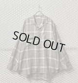 THEE - Check Open Collar Rayon Shirt