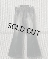 TORNADO MART - Bleach Flare Denim Pants (Black)