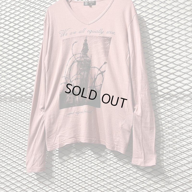 画像3: MICHEL KLEIN - Photo L/S Tee (Pink)