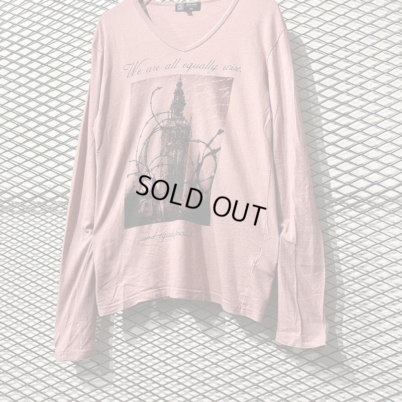 画像4: MICHEL KLEIN - Photo L/S Tee (Pink)