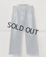 MASTER PIECE - Stitch Design Wide Denim Pants