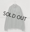 LEONARDO GAVINO - Leather Switching Half Zip Knit (XXL)