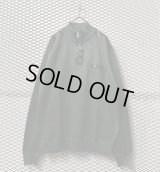 LEONARDO GAVINO - Leather Switching Half Zip Knit (XXL)