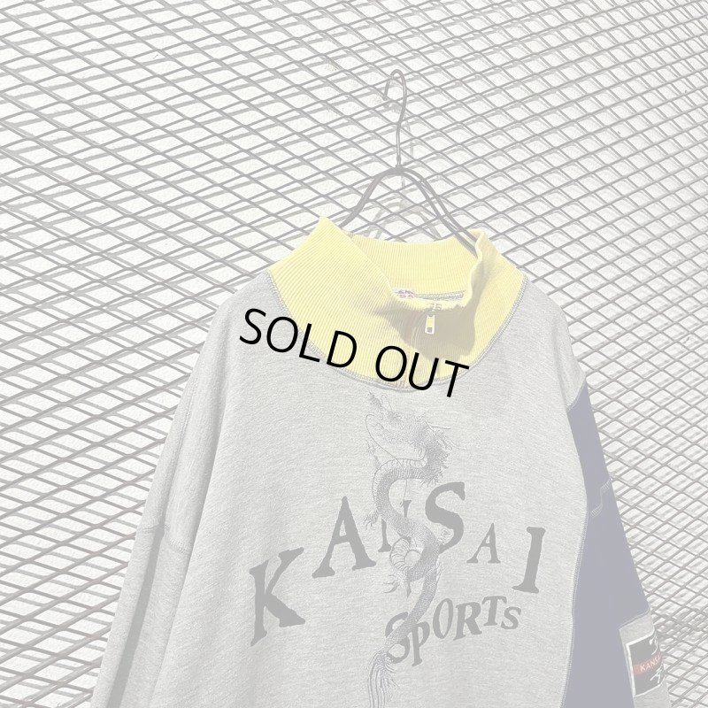 画像2: KANSAI SPORTS - 90's Embroidery Half Zip Sweat