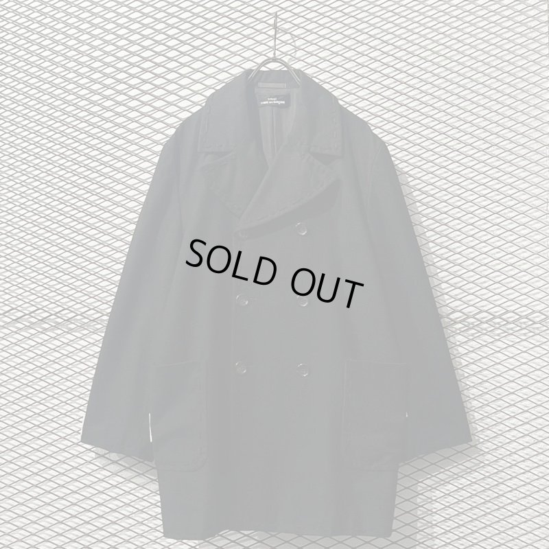 画像1: tricot COMME des GARCONS - 90's Wool Stitch Design Pea Coat