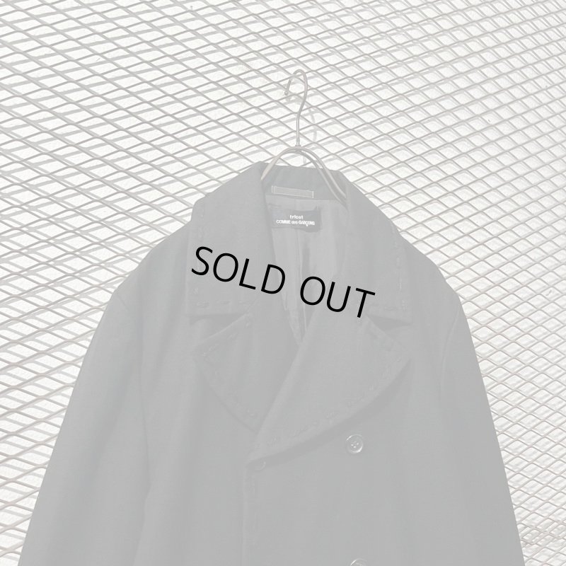 画像2: tricot COMME des GARCONS - 90's Wool Stitch Design Pea Coat
