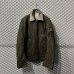 画像1: DIESEL - Leather Switching Nylon Military Jacket (1)
