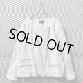 REBEL - 90's Linen Nocollar Riders Jacket (2X)