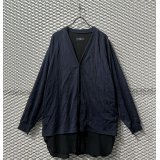 Y's - Wrinkled Layered Design Cardigan