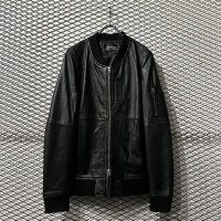 SLOWGAN - Sheep Leather MA-1 Jacket