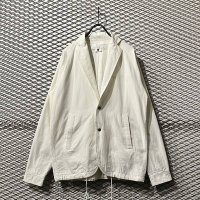 GANRYU - Tailored Coach Jacket (White)
